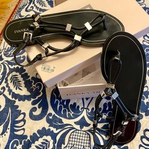 Ivanka Trump black Ashanti Sandals size 8